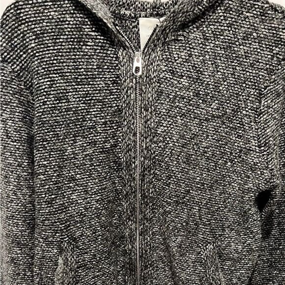Zara knit wear gray kids zip up sweater jacket size 9-10 NWT - Picture 4 of 7